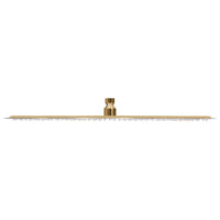 Cabeça de chuveiro redonda 50 cm aço inoxidável dourado