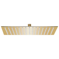 Cabeça de chuveiro quadrada 40x40 cm aço inoxidável dourado
