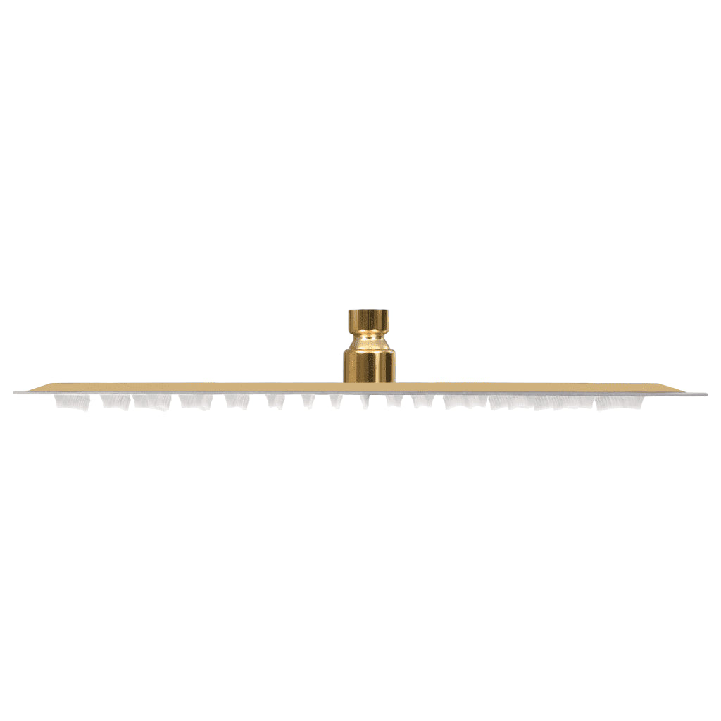 Cabeça de chuveiro quadrada 40x40 cm aço inoxidável dourado