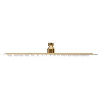 Cabeça de chuveiro quadrada 40x40 cm aço inoxidável dourado
