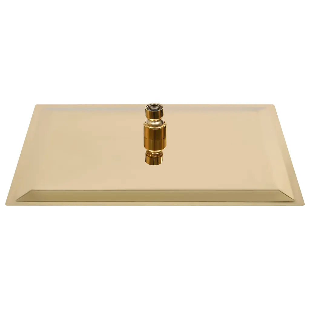 Cabeça de chuveiro quadrada 40x40 cm aço inoxidável dourado