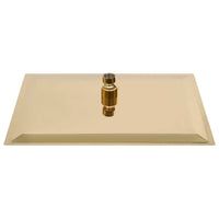 Cabeça de chuveiro quadrada 40x40 cm aço inoxidável dourado