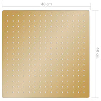 Cabeça de chuveiro quadrada 40x40 cm aço inoxidável dourado