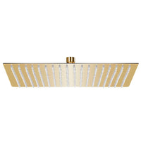 Cabeça de chuveiro quadrada 50x50 cm aço inoxidável dourado