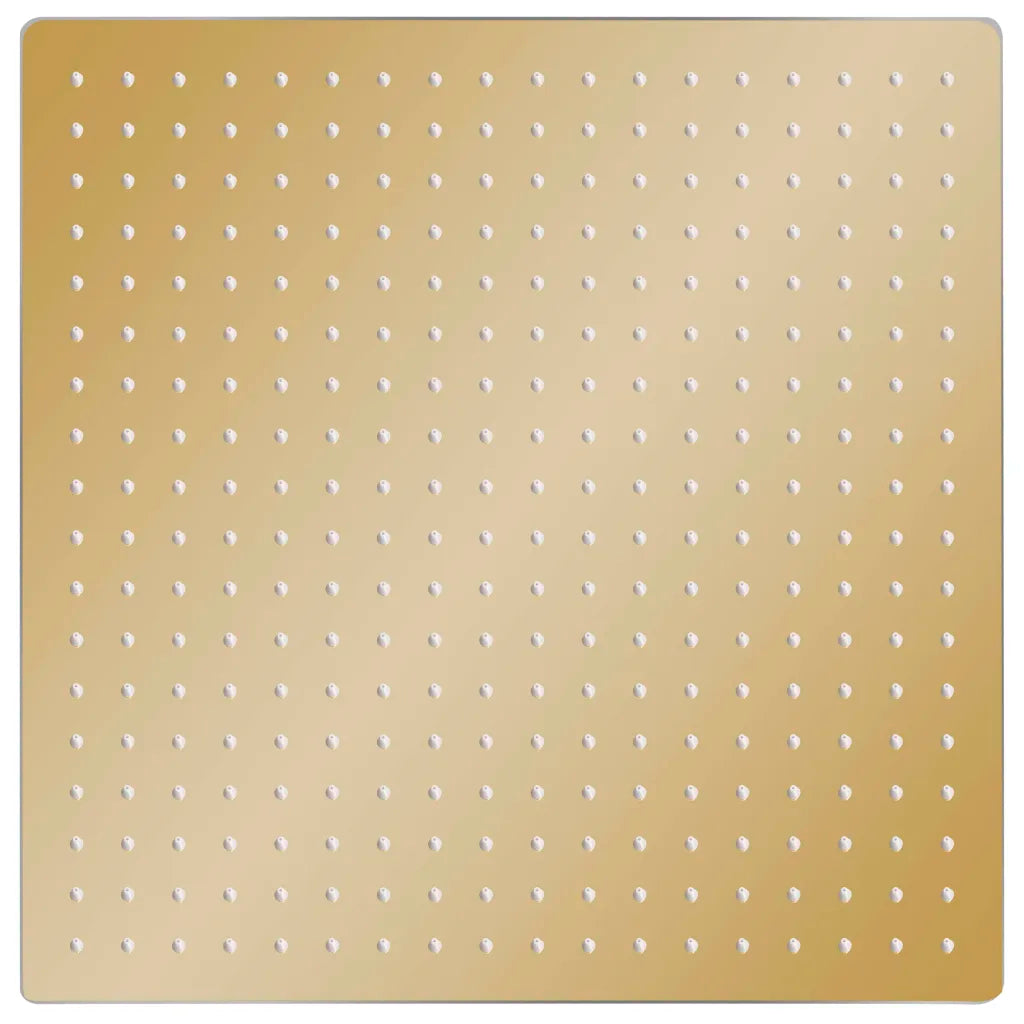 Cabeça de chuveiro quadrada 50x50 cm aço inoxidável dourado
