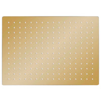 Cabeça de chuveiro retangular 40x30 cm aço inoxidável dourado