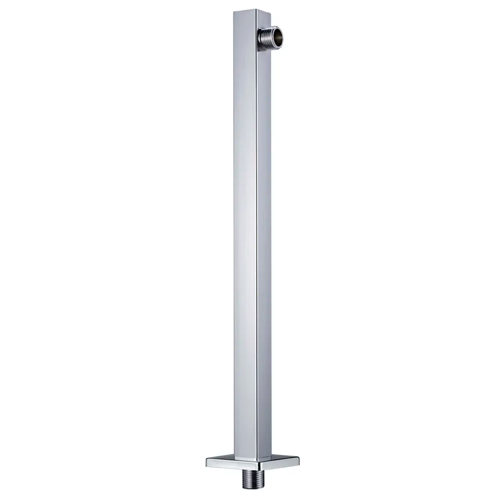 Braço de apoio chuveiro quadrado aço inox. 201