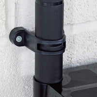 vidaXL Unidade com 4 prateleiras 61x30,5x130 cm plástico preto