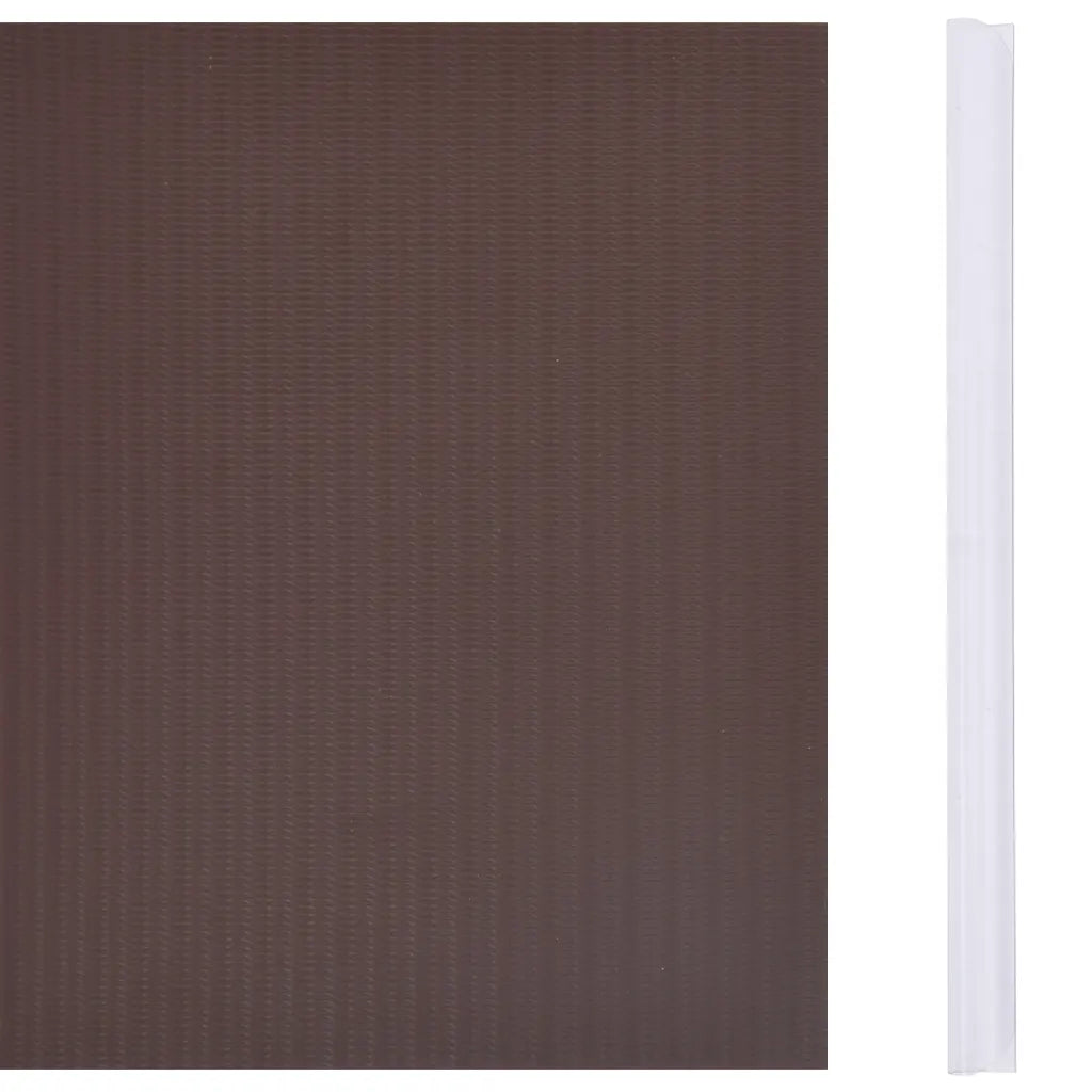 Painel de privacidade para jardim 35x0,19 m PVC castanho