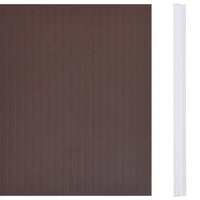 Painel de privacidade para jardim 35x0,19 m PVC castanho