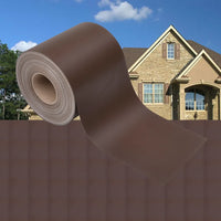 Painel de privacidade para jardim 35x0,19 m PVC castanho