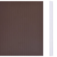 Painel de privacidade para jardim 70x0,19 m PVC castanho