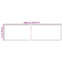 Painel de privacidade para jardim 70x0,19 m PVC castanho