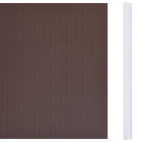 Painéis privacidade jardim 4 pcs 35x0,19m PVC castanho