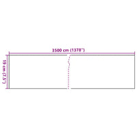Painéis privacidade jardim 4 pcs 35x0,19m PVC castanho