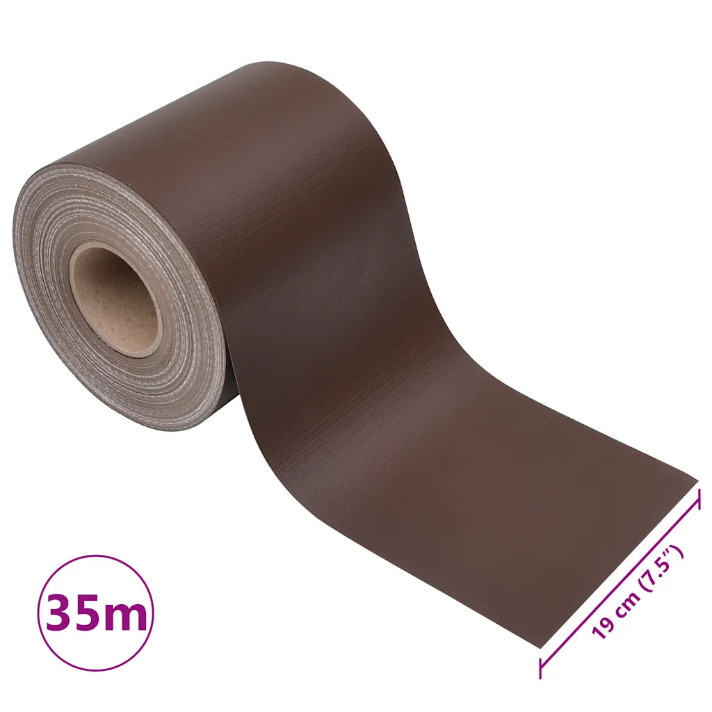 Painéis privacidade jardim 4 pcs 35x0,19m PVC castanho