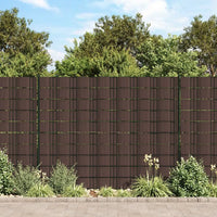 Painéis privacidade jardim 4 pcs 35x0,19m PVC castanho