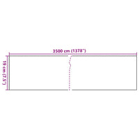 Painel de privacidade p/ jardim 35x0,19 m PVC cinzento pedra