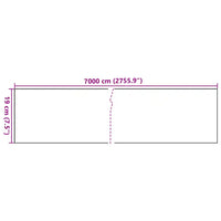 Painel de privacidade para jardim 70x0,19 m PVC cinzento