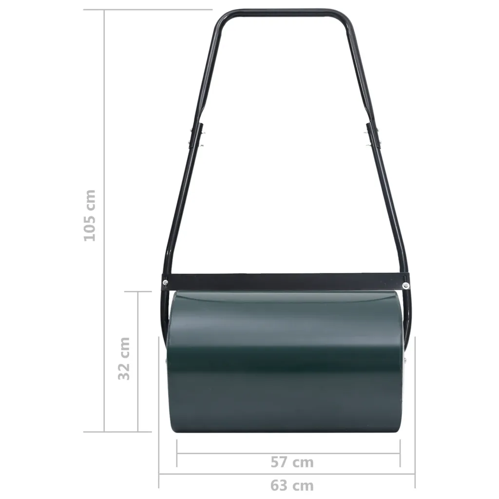 Rolo para relvado 63 cm 50 L verde e