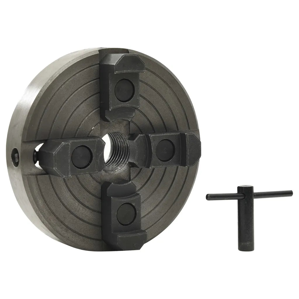 Mandril p/ madeira 4 garras c/ conexão M33 aço 150x63 mm preto