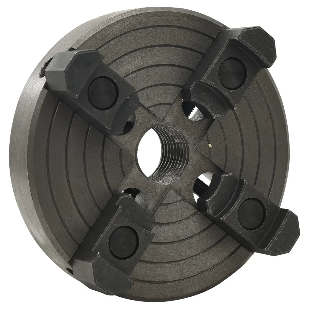 Mandril p/ madeira 4 garras c/ conexão M33 aço 150x63 mm preto