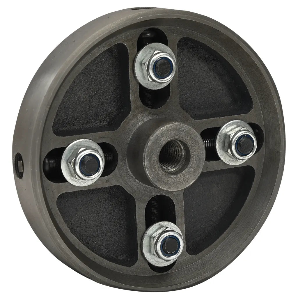 Mandril p/ madeira 4 garras c/ conexão M18 aço 150x63 mm preto