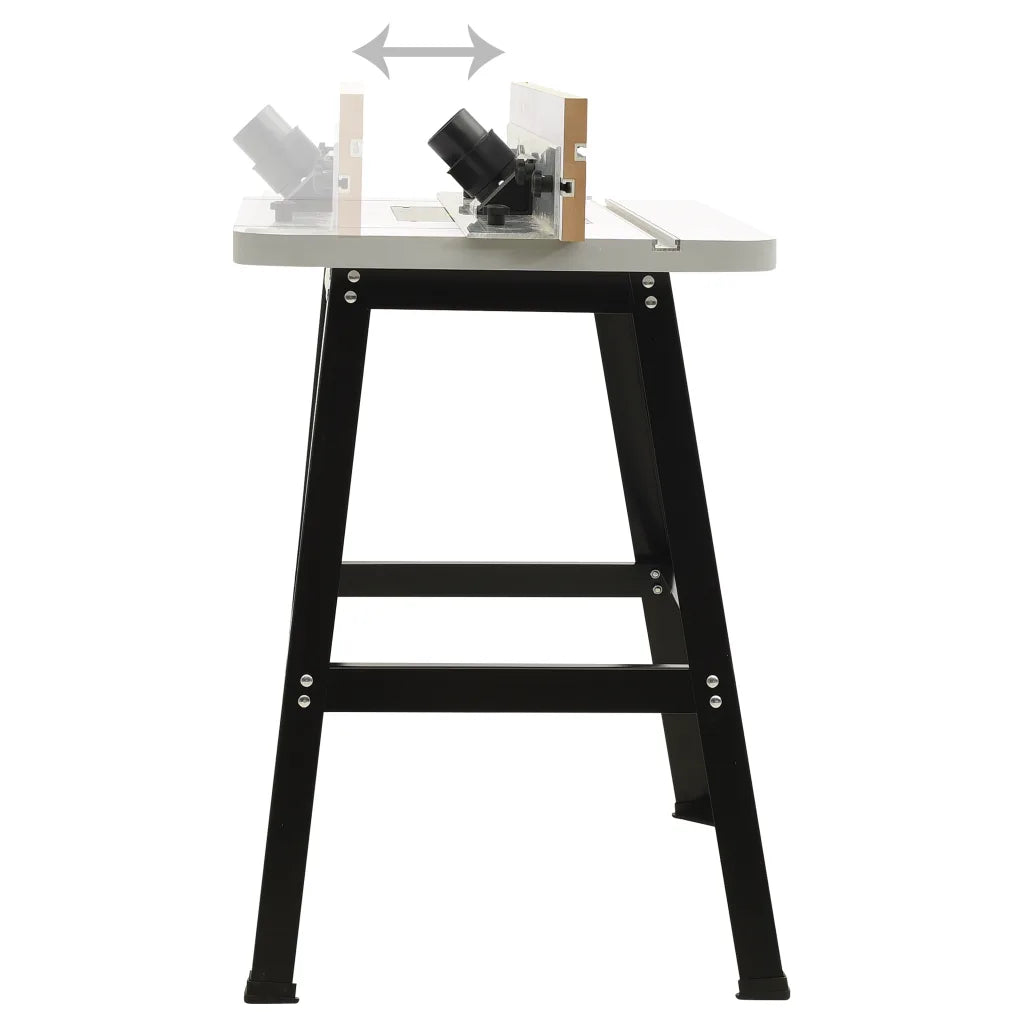 Mesa de fresagem aço e MDF 81x61x88 cm