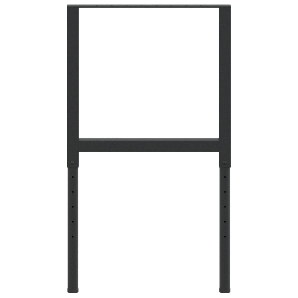 vidaXL Estruturas bancada ajustáveis 2 pcs 55x(69-95,5) cm metal preto