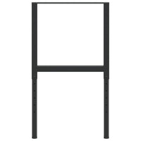 vidaXL Estruturas bancada ajustáveis 2 pcs 55x(69-95,5) cm metal preto