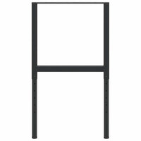vidaXL Estruturas bancada ajustáveis 2 pcs 55x(69-95,5) cm metal preto