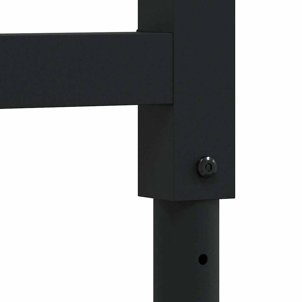vidaXL Estruturas bancada ajustáveis 2 pcs 55x(69-95,5) cm metal preto