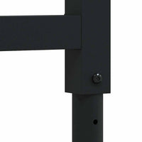 vidaXL Estruturas bancada ajustáveis 2 pcs 55x(69-95,5) cm metal preto