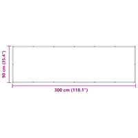 Tela de varanda 90x300 cm tecido Oxford