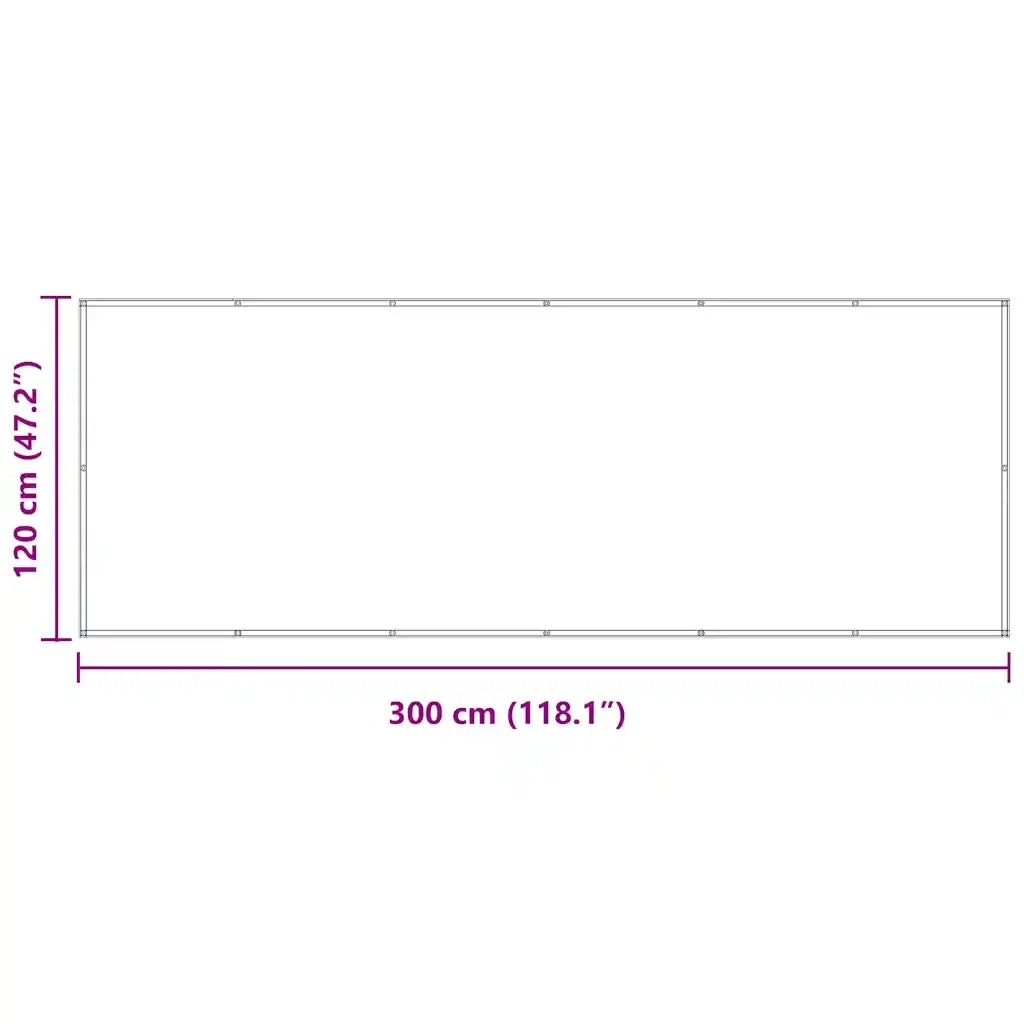 Tela de varanda 120x300 cm tecido Oxford
