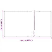 Tela de varanda 120x600 cm tecido Oxford
