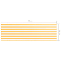 Tela de varanda 120x400 cm tecido Oxford branco e