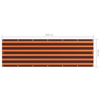 Tela de varanda 90x300 cm tecido Oxford  e castanho