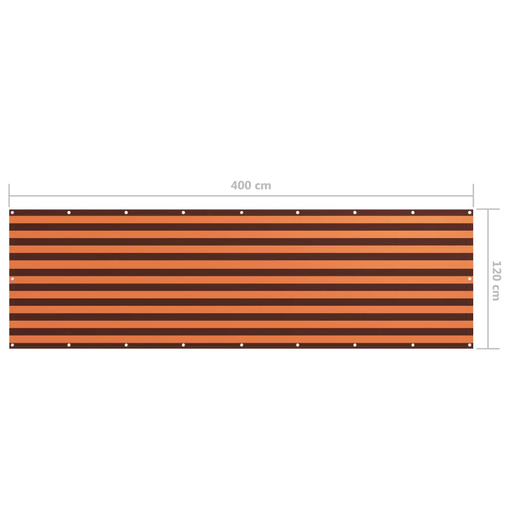 Tela de varanda 120x400 cm tecido Oxford  e castanho