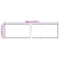 Tela de varanda 75x300 cm tecido Oxford