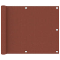 Tela de varanda 75x300 cm tecido Oxford terracota