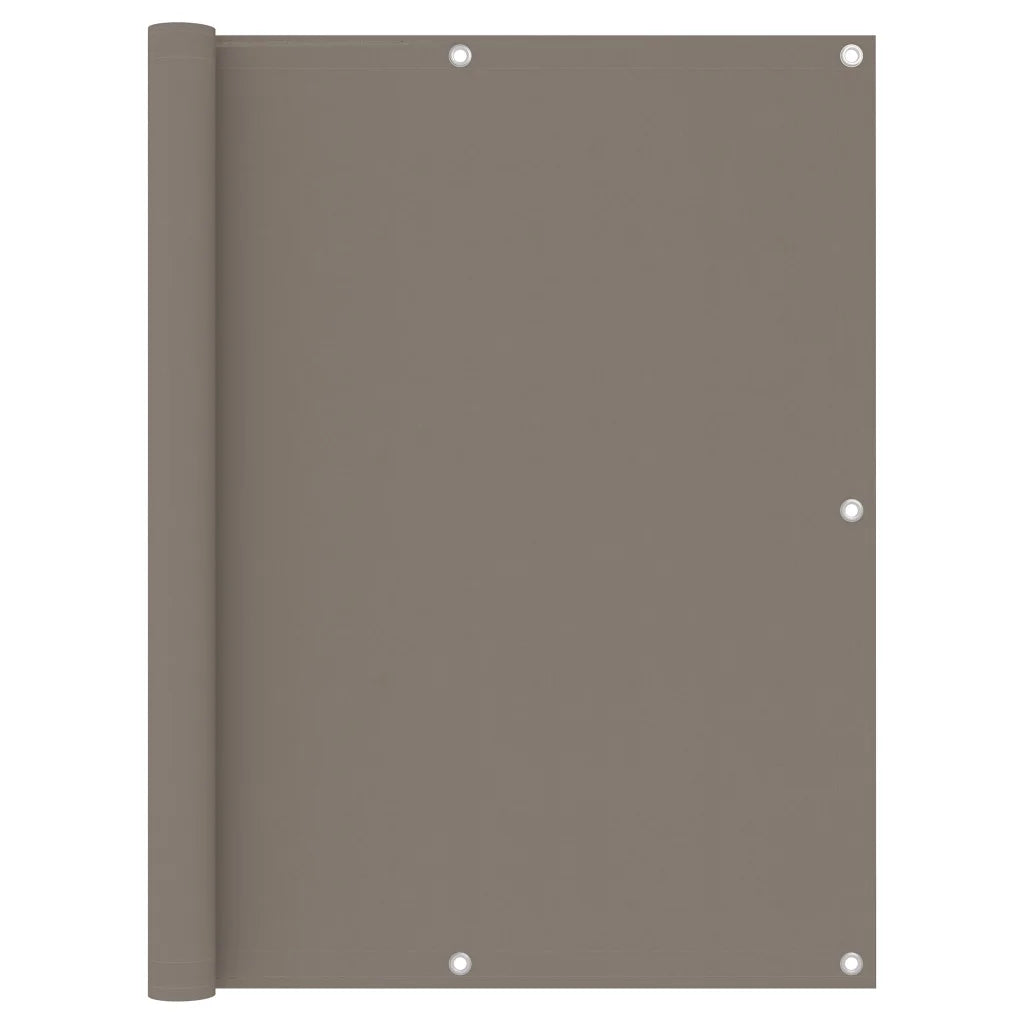 Tela de varanda 120x600 cm tecido Oxford cinzento-acastanho