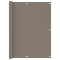 Tela de varanda 120x600 cm tecido Oxford cinzento-acastanho