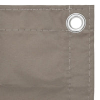 Tela de varanda 120x600 cm tecido Oxford cinzento-acastanho