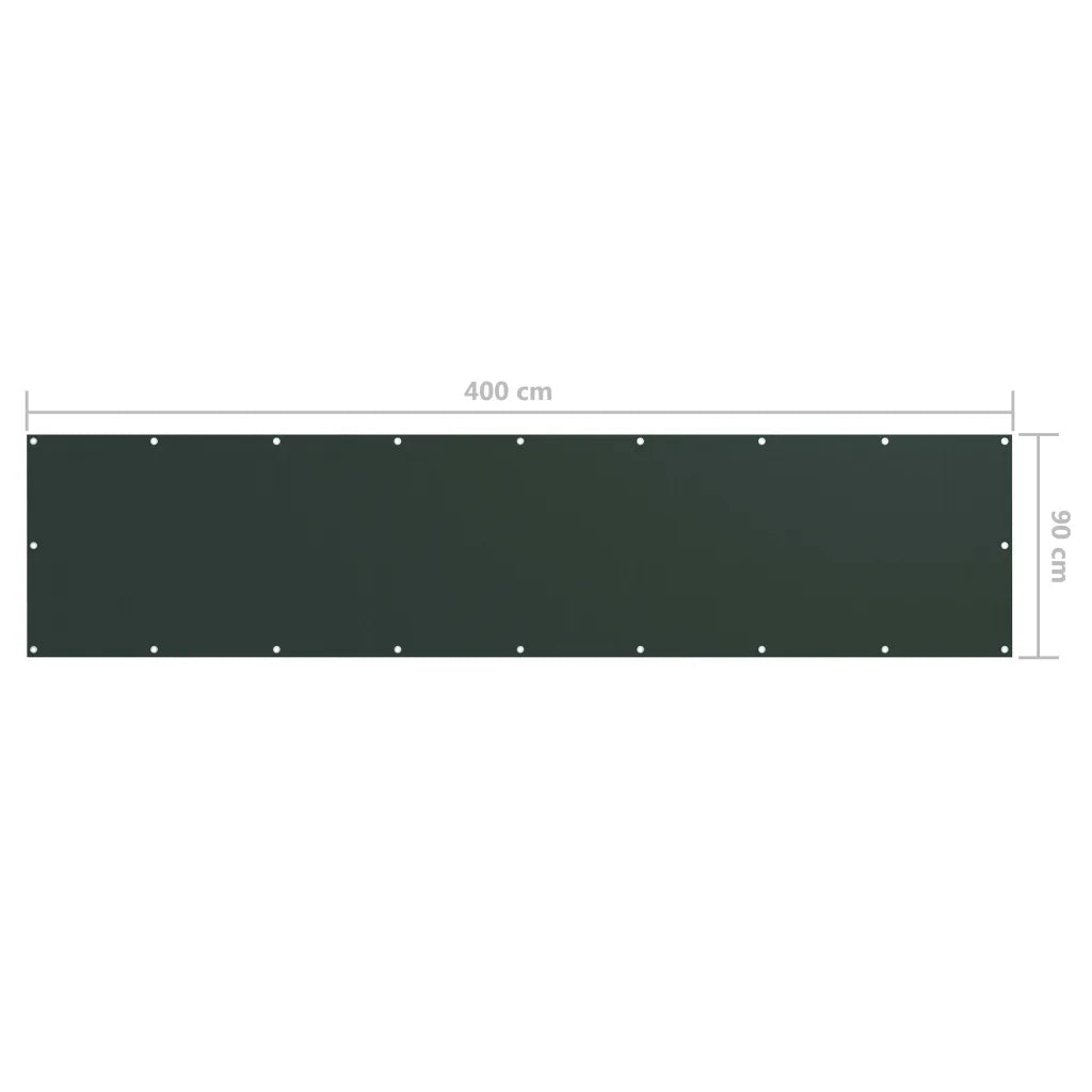 Tela de varanda 90x400 cm tecido Oxford -escuro