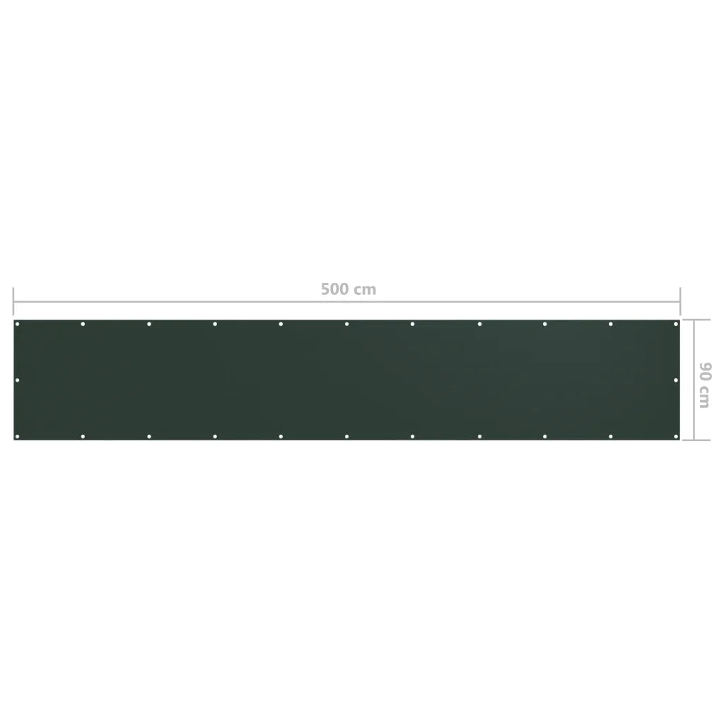 Tela de varanda 90x500 cm tecido Oxford -escuro