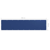 Tela de varanda 90x400 cm tecido Oxford