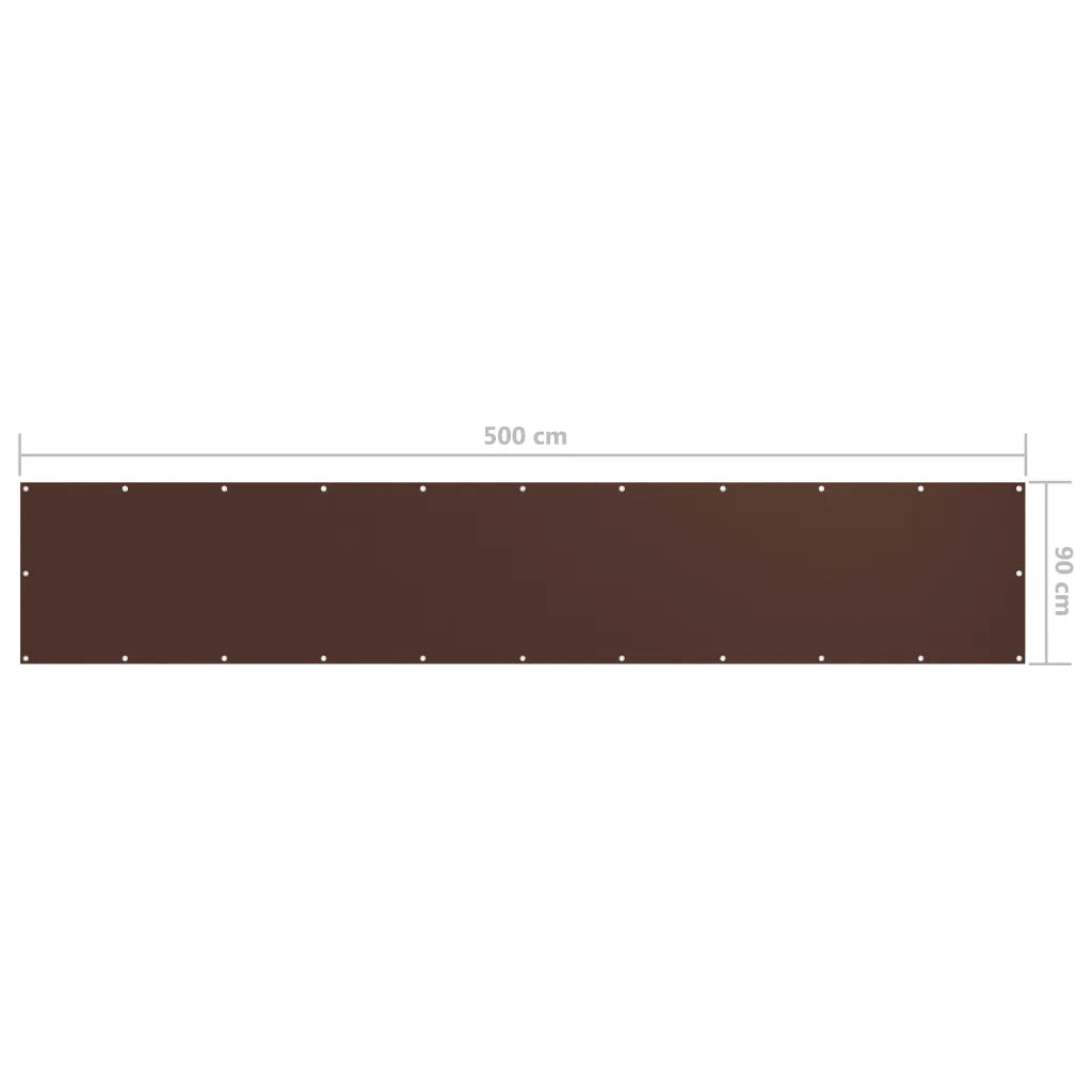 Tela de varanda 90x500 cm tecido Oxford castanho