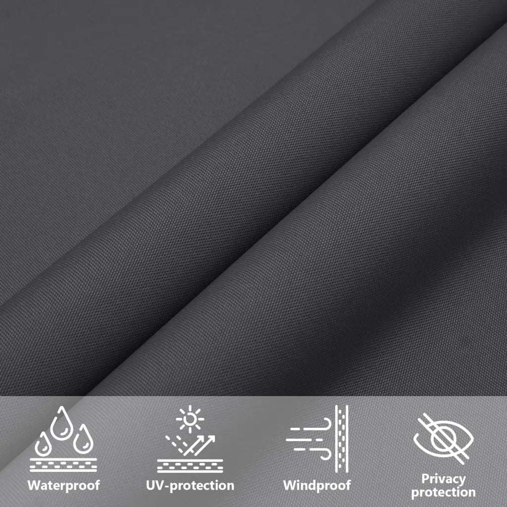 Para-sol estilo vela tecido oxford retangular 2x2,5 m