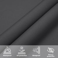 Para-sol estilo vela tecido oxford retangular 2x2,5 m